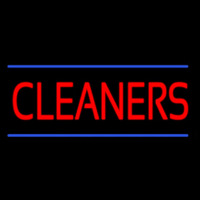 Red Cleaners Neon Sign