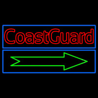 Red Coast Guard Neon Sign