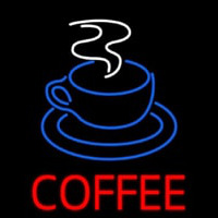 Red Coffee With Cup Neon Sign