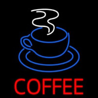 Red Coffee With Cup Neon Sign
