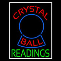 Red Crystal Ball Green Reader Neon Sign