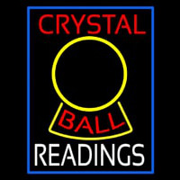 Red Crystal Ball White Reader Neon Sign
