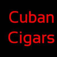 Red Cuban Cigars Neon Sign