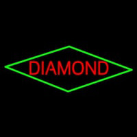 Red Diamond Block Neon Sign