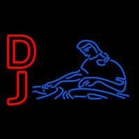 Red Dj Blue Neon Sign