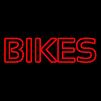 Red Double Stroke Bikes Neon Sign