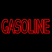 Red Double Stroke Gasoline Neon Sign