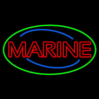 Red Double Stroke Marine Neon Sign