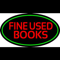 Red Fine Used Books Neon Sign