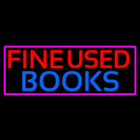 Red Fine Used Books Neon Sign