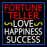 Red Fortune Teller White Love Happiness Success Neon Sign