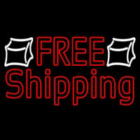 Red Free Shipping Neon Sign