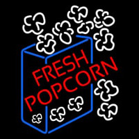 Red Fresh Popcorn Neon Sign