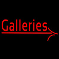 Red Galleries Neon Sign