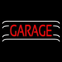 Red Garage Block Neon Sign