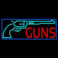 Red Guns Turquoise Logo Neon Sign