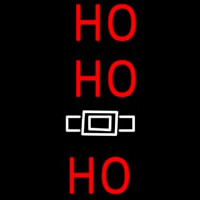 Red Ho Ho Ho Santa Logo Neon Sign