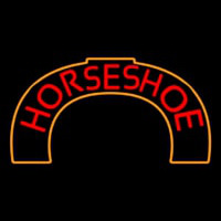 Red Horseshoe Neon Sign