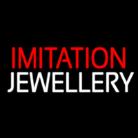 Red Imitation White Jewelry Neon Sign
