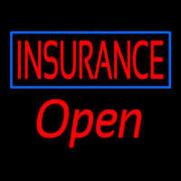 Red Insurance Open Neon Sign