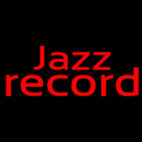 Red Jazz Record 1 Neon Sign