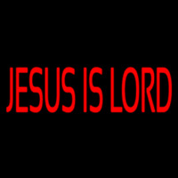 Red Jesus Is Lord Neon Sign