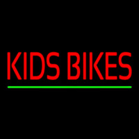 Red Kids Bikes Green Line Neon Sign