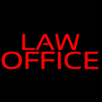 Red Law Office Neon Sign