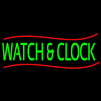 Red Line Watch And Clock Neon Sign