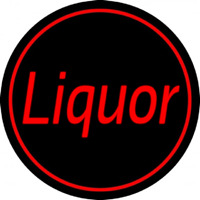 Red Liquor Neon Sign