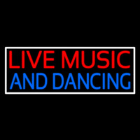 Red Live Music Blue And Dancing 2 Neon Sign