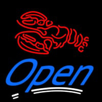 Red Lobster Open Neon Sign