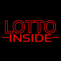Red Lotto Inside Neon Sign