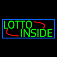 Red Lotto Inside Neon Sign