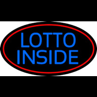 Red Lotto Inside Neon Sign