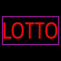 Red Lotto Pink Border Neon Sign