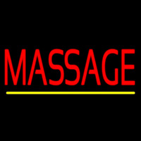 Red Massage Neon Sign