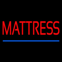 Red Mattress Blue Line Neon Sign