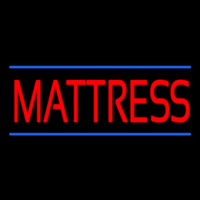 Red Mattress Blue Lines Neon Sign