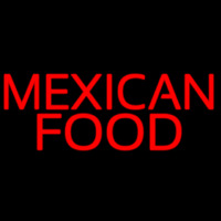 Red Me ican Food Neon Sign