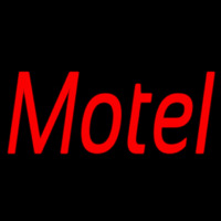 Red Motel Neon Sign