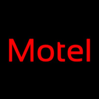 Red Motel Neon Sign