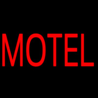 Red Motel Neon Sign