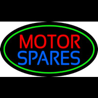 Red Motor Blue Spares 3 Neon Sign