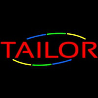 Red Multi Colored Tailor Neon Sign