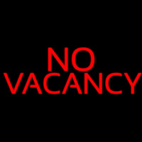 Red No Vacancy Neon Sign