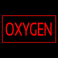 Red O ygen Red Border Neon Sign