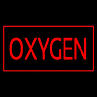 Red O ygen Red Border Neon Sign