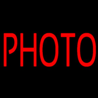 Red Photo Neon Sign