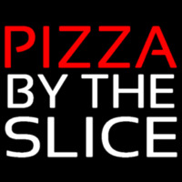Red Pizza By The Slice Neon Sign